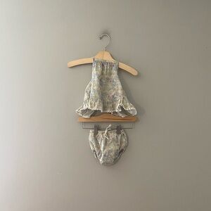 $40 ADD ON jamie kay set green top blouse bloomers 6-12M quincy Mae‎ Rylee + cru